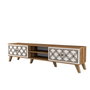 Hanah Home Soporte para TV Nogal y Blanco